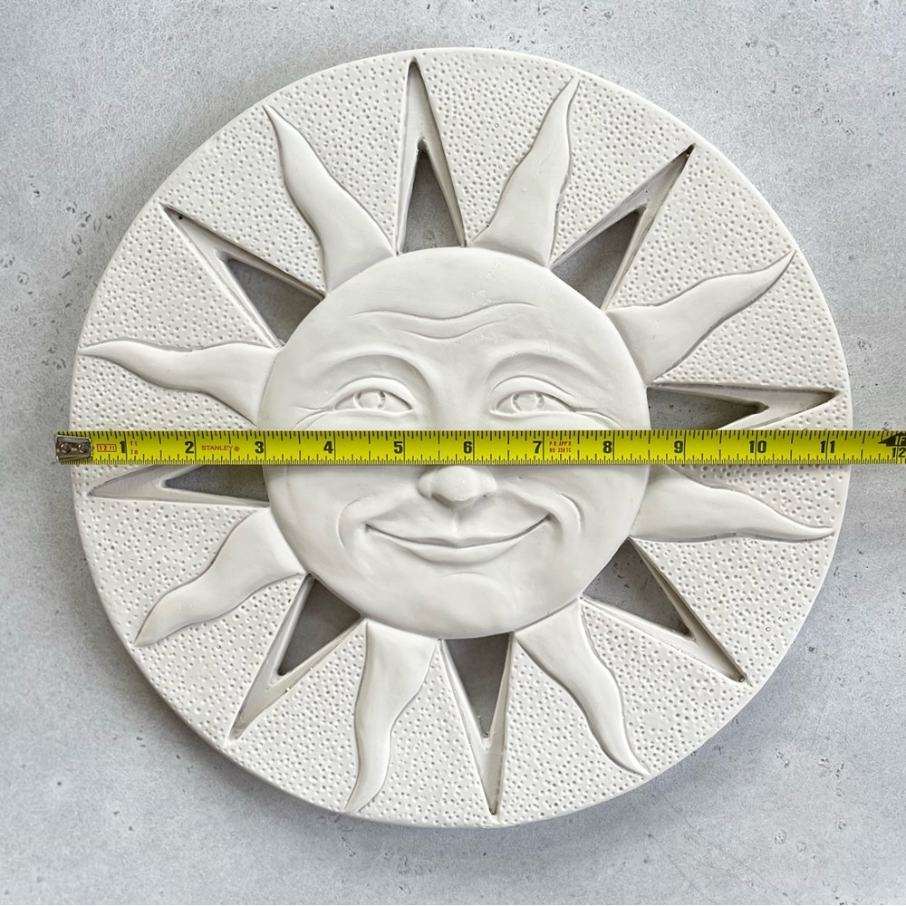 Vintage Goose Creek 90s Celestial Sun Face Wall Hanging Garden Decor - Picture 8 of 8
